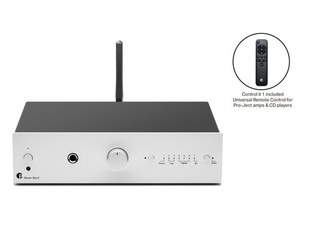 Pro-Ject Stereo Box E - sølv Kompakt forsterker m/bluetooth