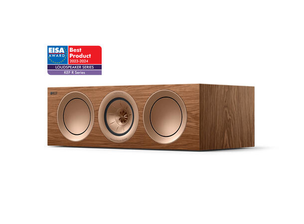 KEF R2 Meta - Valnøtt "Best-i-Klassen" Senterhøyttaler
