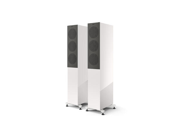 KEF R5 Meta - Hvit 3-veis kompakt gulvstående høyttaler