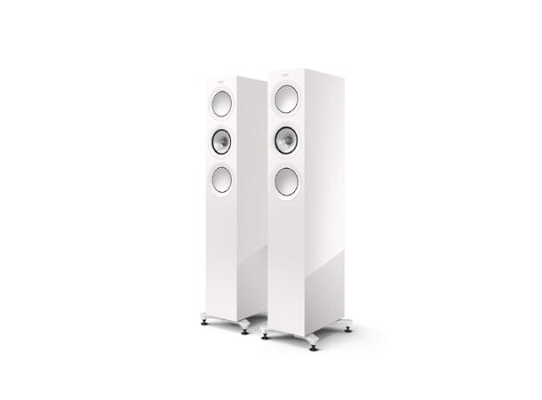 KEF R5 Meta - Hvit 3-veis kompakt gulvstående høyttaler