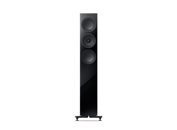 KEF R5 Meta - Sort 3-veis kompakt gulvstående høyttaler