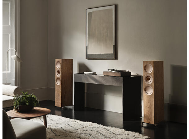 KEF R7 Meta - Valnøtt "Best-i-Klassen" Gulvstående høyttaler