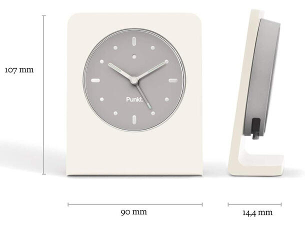 Punkt. Alarm Clock AC01 - Sølv Design by Jasper Morrison