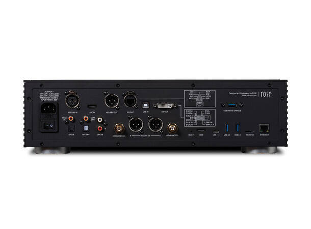 HiFi Rose RS150B - Sølv High End Nettverksstrømmer