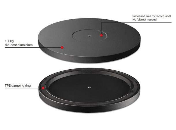 Pro-Ject PRO Platter Aluminiumstallerken til flere modeller
