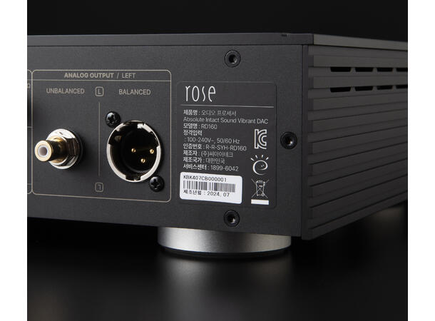 HiFi Rose RD160 - sort Referanse DAC, perfekt til RS130