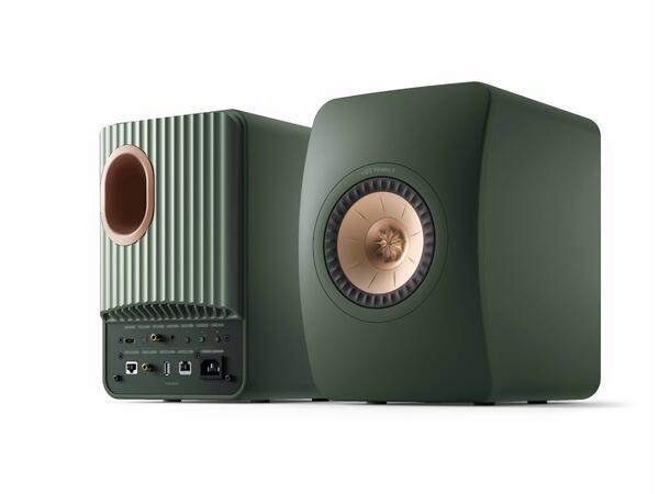 KEF LS50 Wireless II Moss Green Klasseledende aktiv høyttaler 