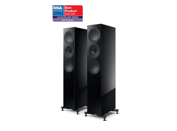 KEF R7 Meta - Sort "Best-i-Klassen" Gulvstående høyttaler