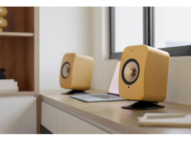 KEF LSX II - amber haze Klasseledende aktiv høyttaler 