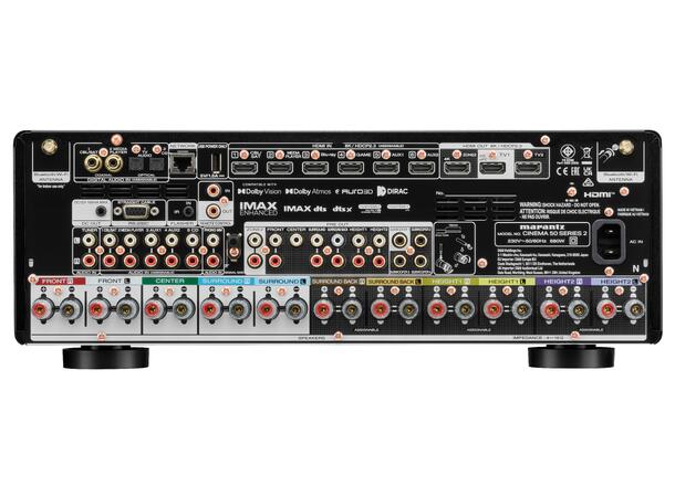 Marantz CINEMA50 S2 - Sort Hjemmekinoreceiver 
