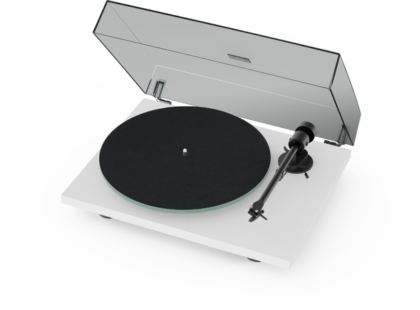 Pro-Ject T1 EVO - hvit Platespiller med Ortofon OM10 pickup 
