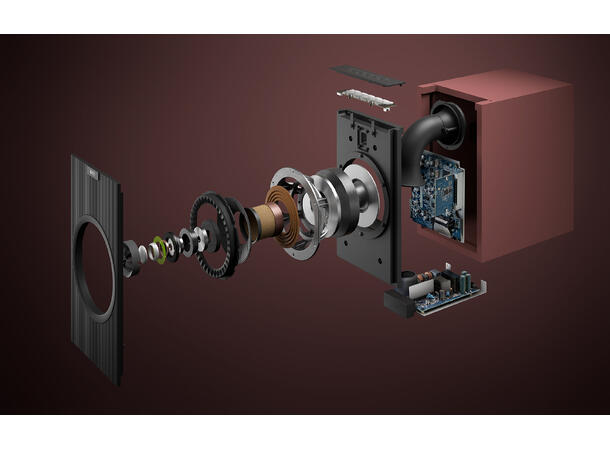 KEF Coda Wireless - burgundy Trådløs høyttaler 