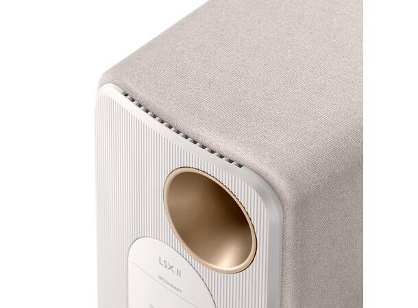 KEF LSX II - cotton white Klasseledende aktiv høyttaler 