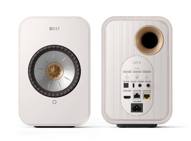 KEF LSX II - cotton white Klasseledende aktiv høyttaler 