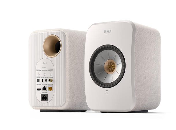KEF LSX II - cotton white Klasseledende aktiv høyttaler 