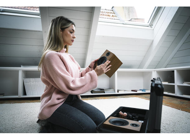 Pro-Ject Travel Set - sort Kompakt stereoanlegg m/koffert 