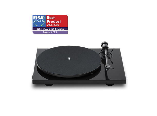 Pro-Ject E1.2 BT - sort piano Platespiller med RIAA og Bluetooth 