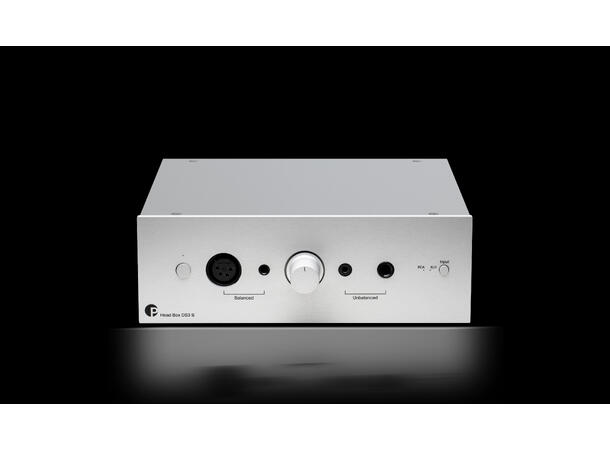 Pro-Ject Head Box DS3 B - sølv Fullbalansert hodetelefonforsterker 