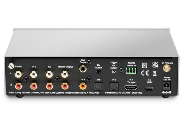 Pro-Ject Pre Box S3 - sølv Kompakt alt-i-ett forforsterker 