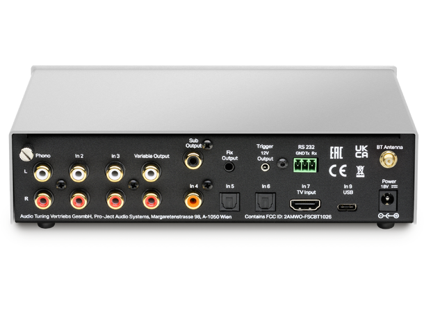 Pro-Ject Pre Box S3 - sølv Kompakt alt-i-ett forforsterker 