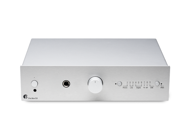 Pro-Ject Pre Box S3 - sølv Kompakt alt-i-ett forforsterker 