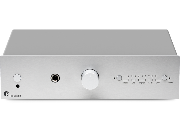 Pro-Ject Pre Box S3 - sølv Kompakt alt-i-ett forforsterker 