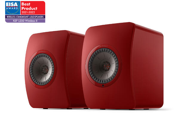 KEF LS50 Wireless II Crimson red