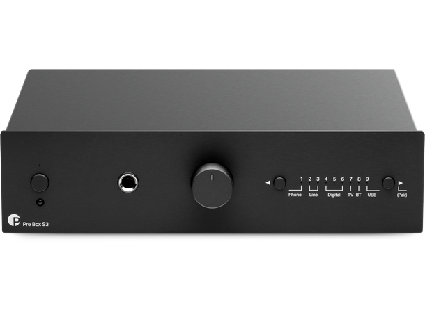 Pro-Ject Pre Box S3 - sort Kompakt alt-i-ett forforsterker