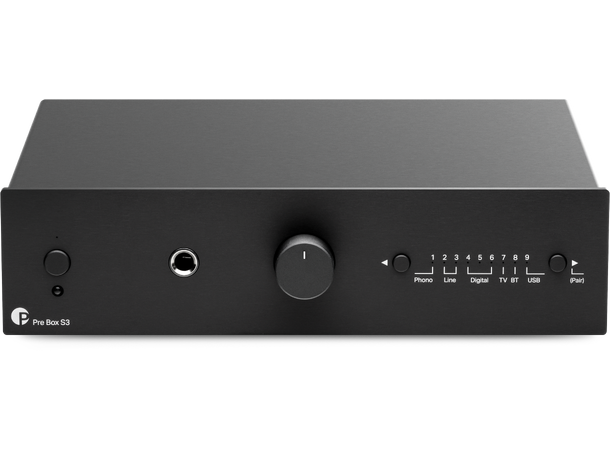 Pro-Ject Pre Box S3 - sort Kompakt alt-i-ett forforsterker 
