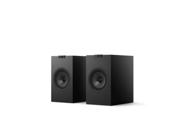 Amp + Q1  Meta - sort Stereopakke med høyttalere og forsterker 