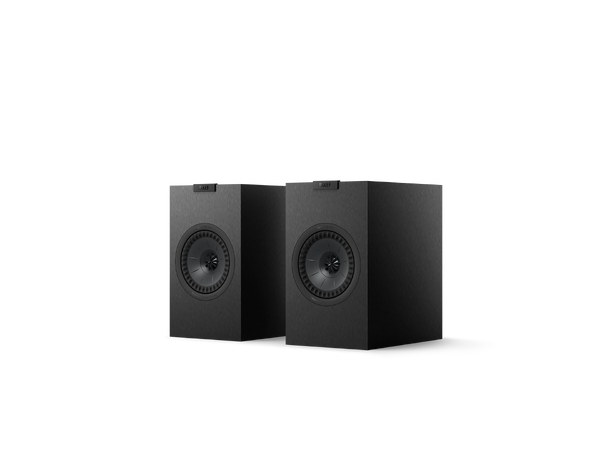 Amp + Q1  Meta - sort Stereopakke med høyttalere og forsterker