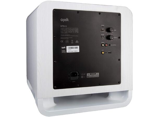 Polk HTS 10 Hvit Aktiv Subwoofer