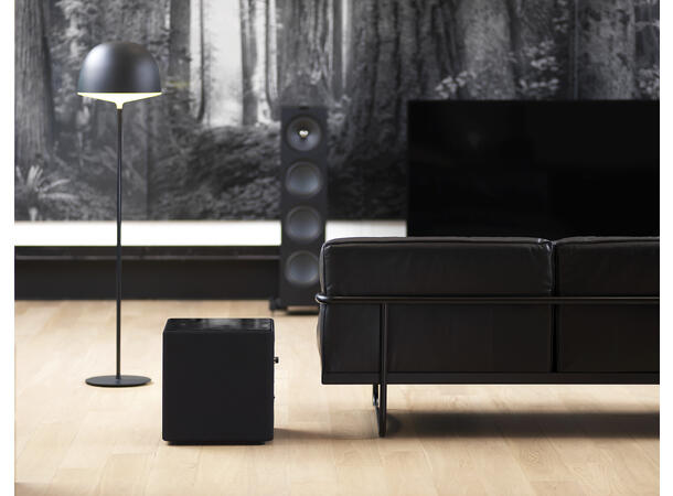 KEF Kube 12b Sort subwoofer Subwoofer til hjemmekino eller stereo