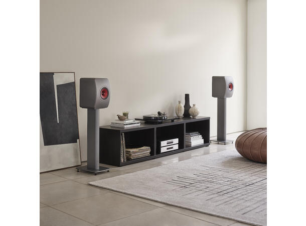 KEF LS50 Meta - Titangrå Stativhøyttaler