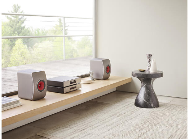 KEF LS50 Meta - Titangrå Stativhøyttaler 