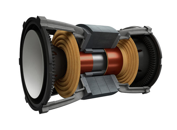 KEF KC62 - Hvit Kompakt Subwoofer