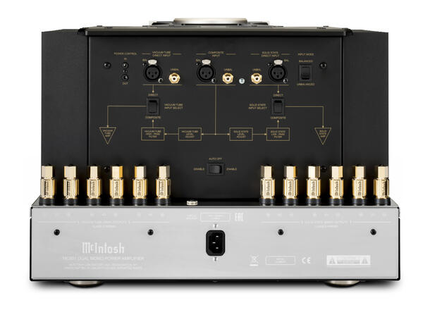 McIntosh MC901 Hybrid monoblokk, Rør og Transistor