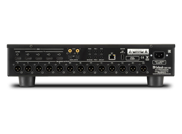 McIntosh MX100 Strømlinjeformet hjemmekinoprosessor
