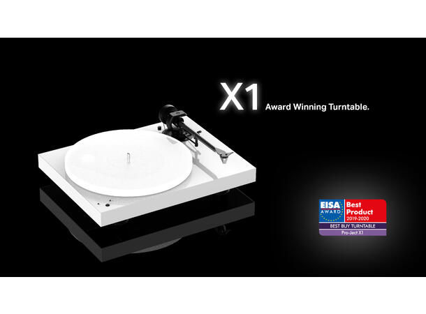 Pro-Ject X1 - hvit Platespiller med Pick It S2 MM - pickup