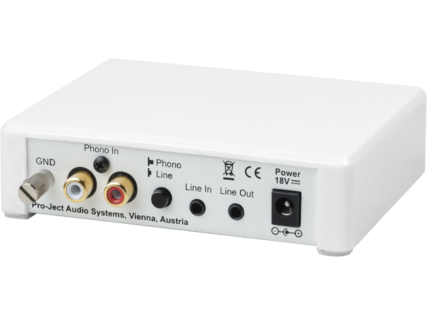 Pro-Ject Phono Box E BT5 - sort RIAA-trinn med bluetooth - MM