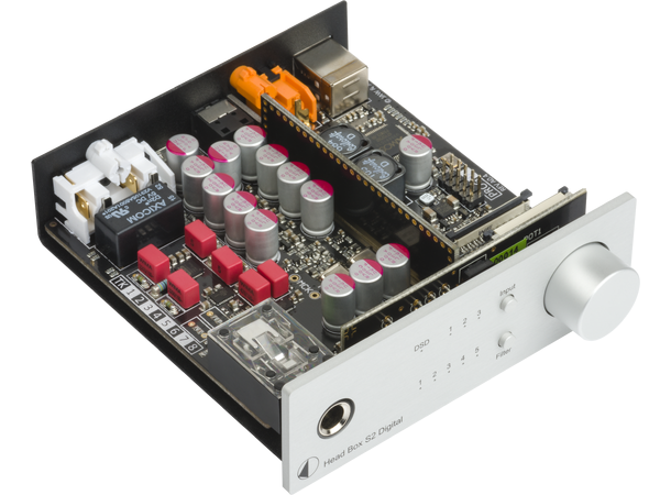 Pro-Ject Head Box S2 Digital - sort Mini hodetelefonforsterker med DAC