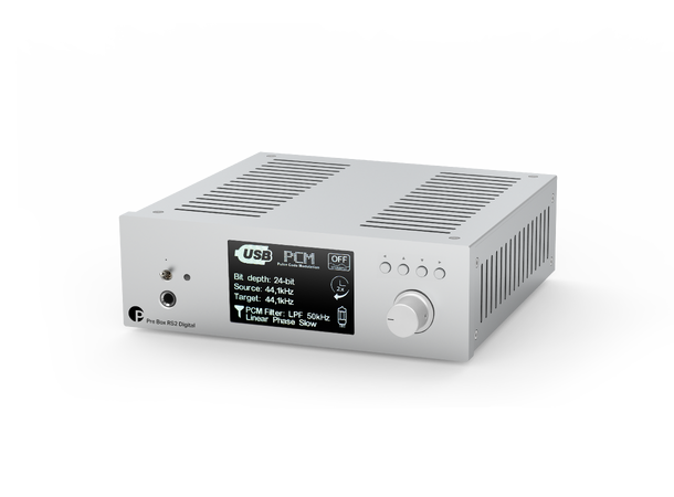 Pro-Ject Pre Box RS2 Digital - sølv Kompakt Forforsterker med DAC 