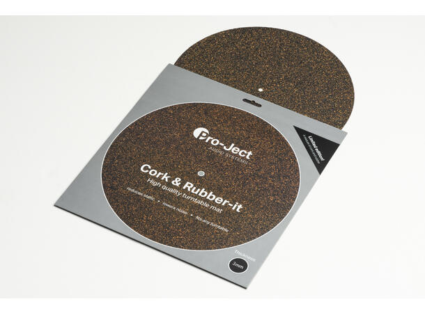 Pro-Ject Cork & Rubber It 3mm Platematte i kork og gummi