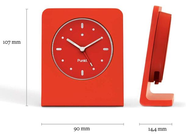 Punkt. Alarm Clock AC01 - rød Design by Jasper Morrison