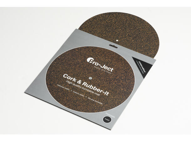 Pro-Ject Cork & Rubber It 1mm Høykvalitetes platematte
