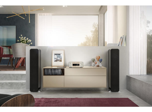 Marantz Melody M-CR412 Sølv Trådløst Hi-Fi-system med CD, Bluetooth