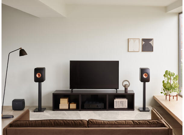 KEF KC62 Sort - B-vare Kompakt Subwoofer