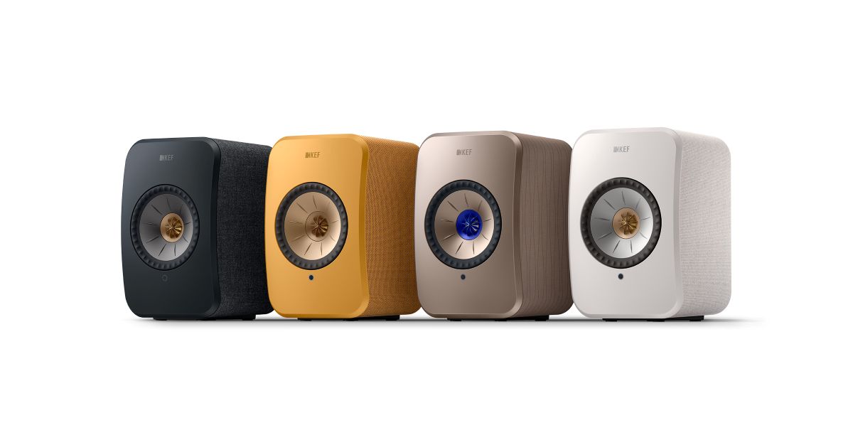 KEF LSX II i ulike finish