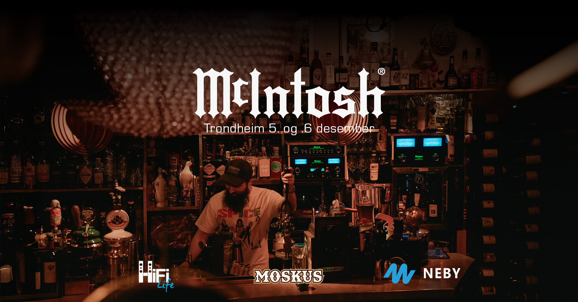 Bar Moskus – McIntosh system i baren