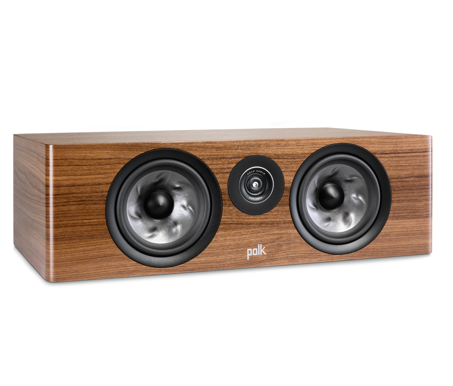 Polk Reserve R400 i valnøttfinish, uten frontgrill